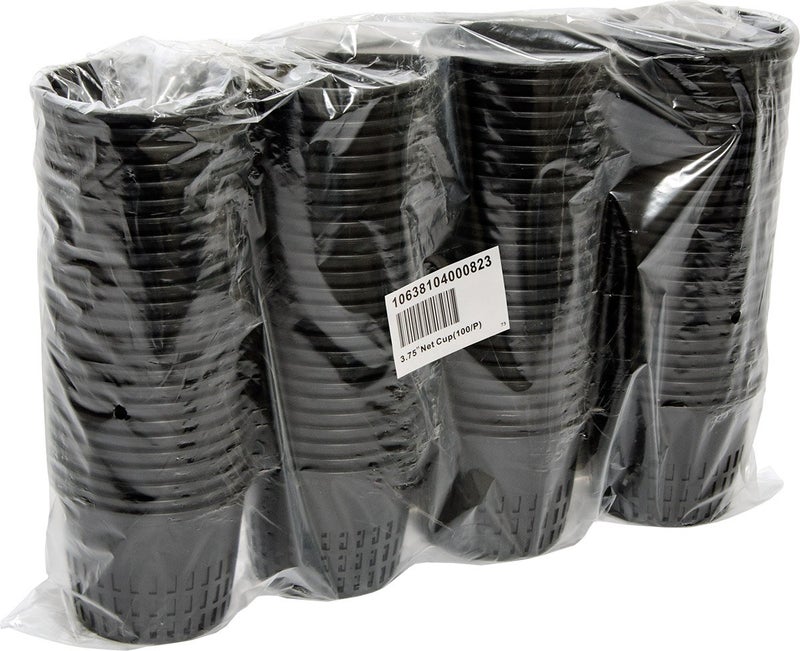 Hydrofarm HG3.75NETCUP, 3.75-Inch, Bag of 100 Net Cup, Black - Image 3